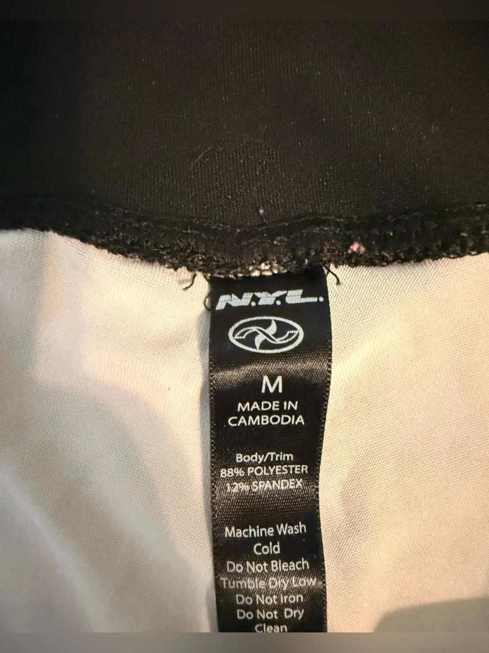 Pink Multi-Color Active Leggings with Black Waistband